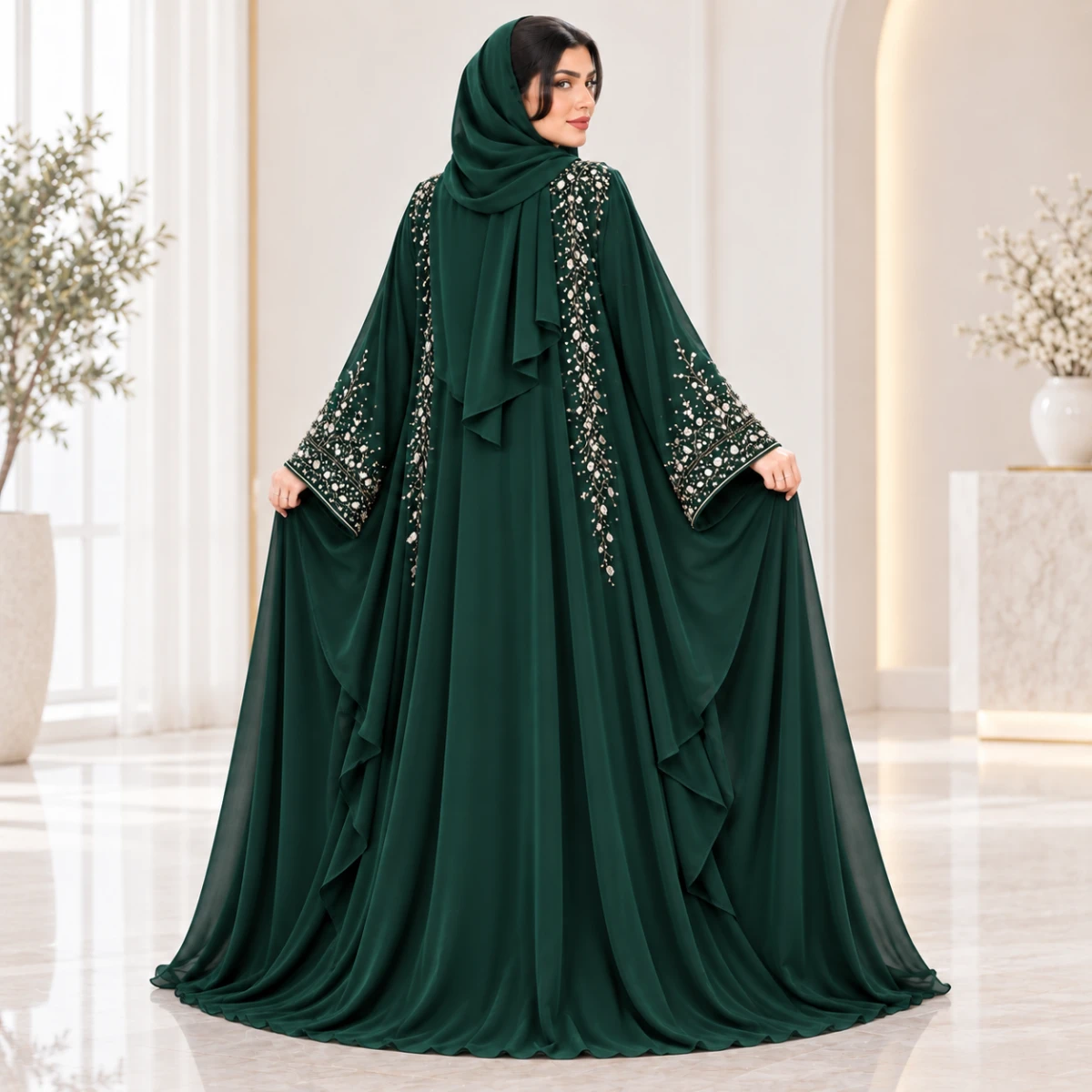 عباية سهرة بالكريستال