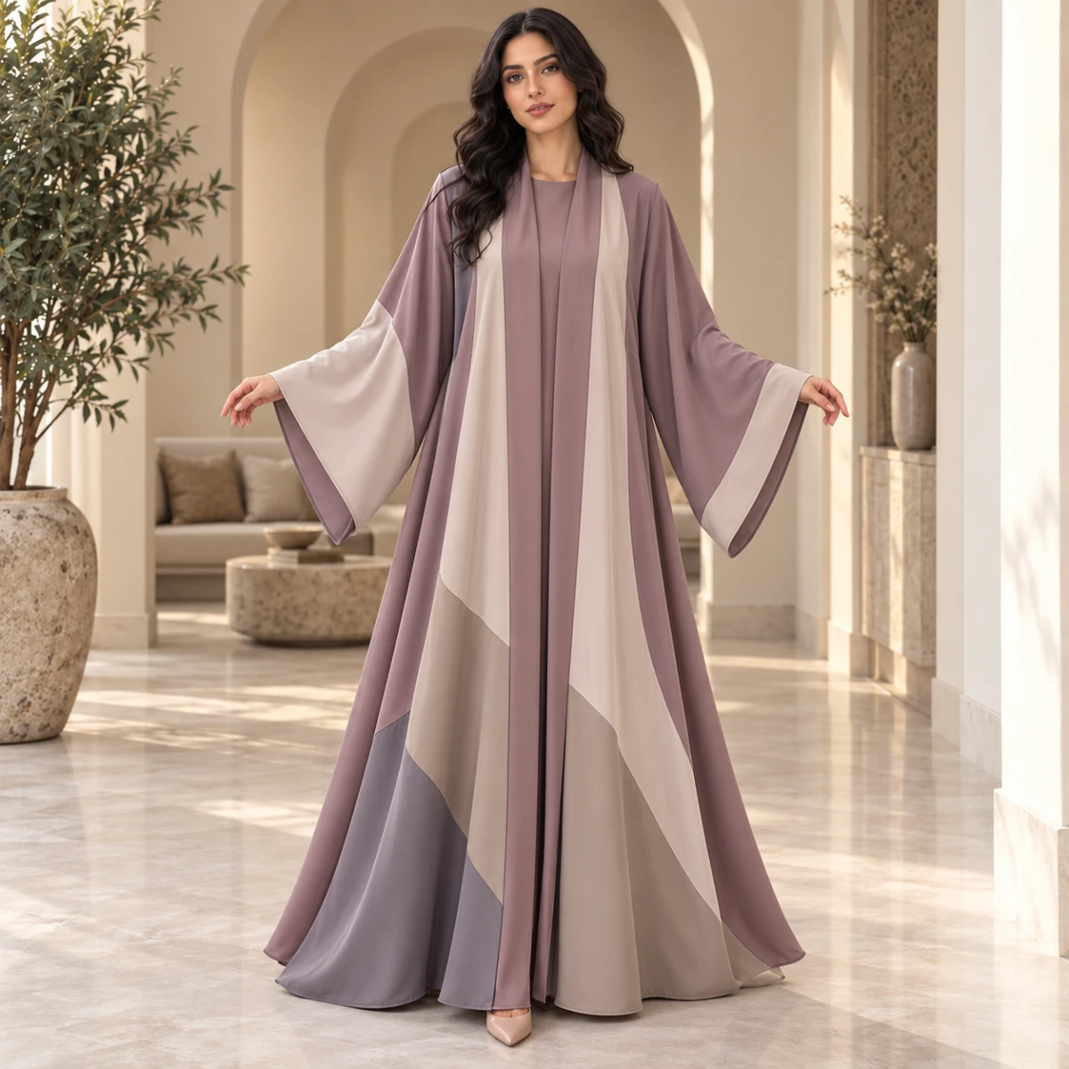 عباية ملونة ناعمة