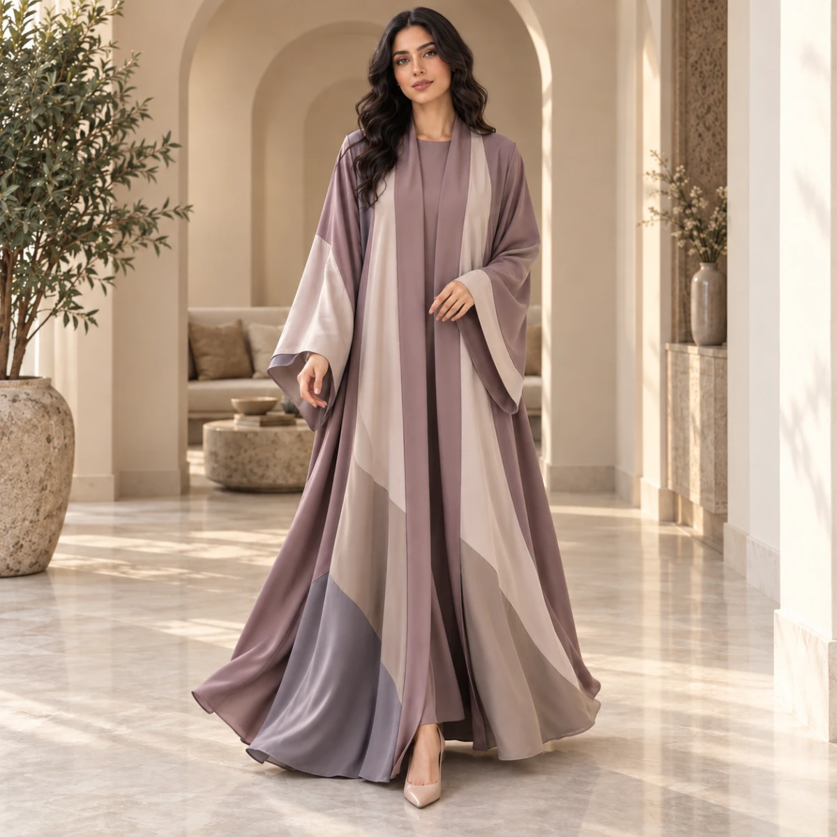 عباية ملونة ناعمة