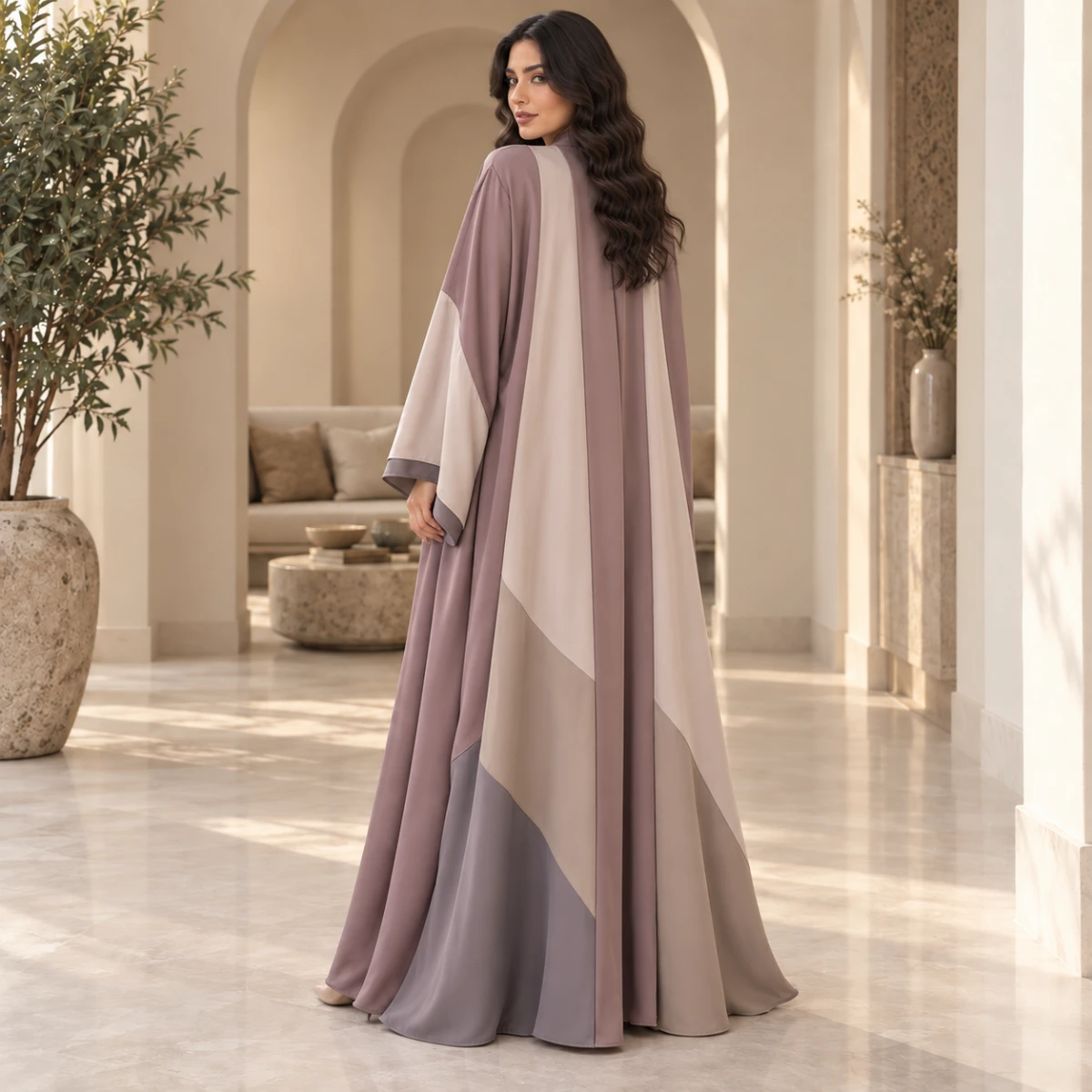 عباية ملونة ناعمة