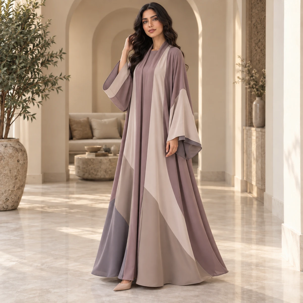عباية ملونة ناعمة