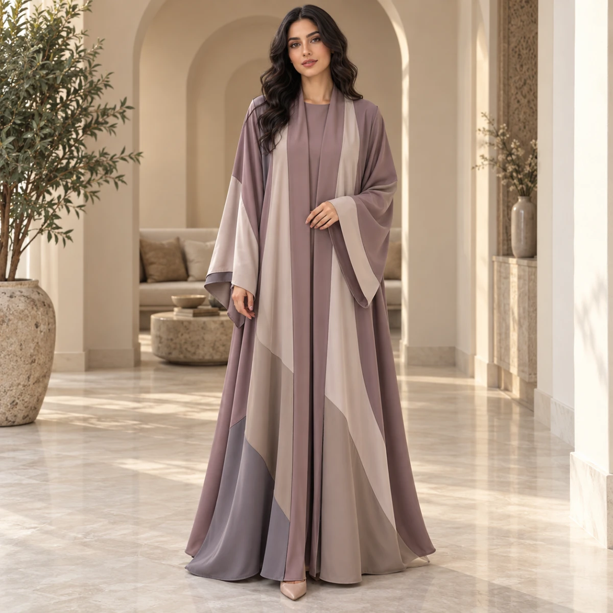 عباية ملونة ناعمة