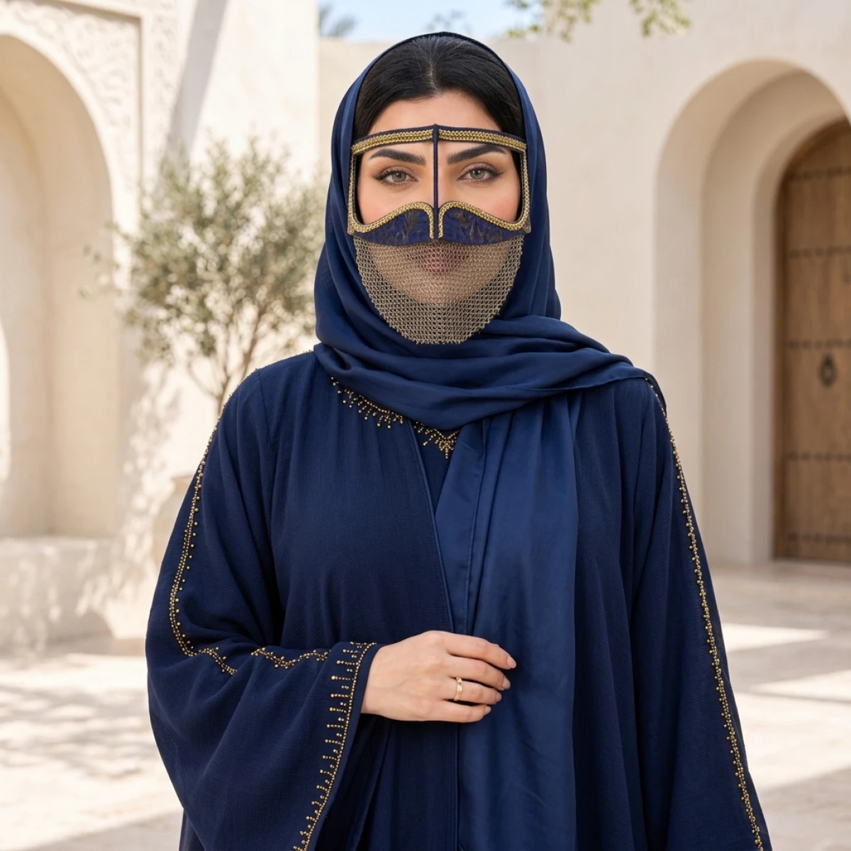 برقع خليجي تقليدي