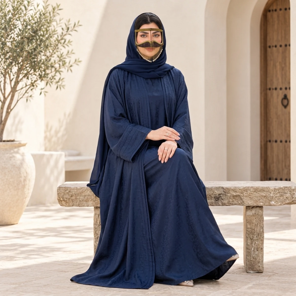 برقع خليجي تقليدي